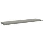 vidaXL Vankúš na lavičku SOEST 100% polyester Sivá 170 x 40 x 5 cm – Obrázok 5