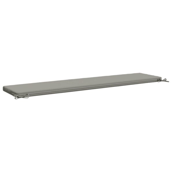 vidaXL Vankúš na lavičku SOEST 100% polyester Sivá 170 x 40 x 5 cm – Obrázok 5