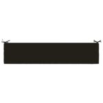vidaXL Vankúš na lavičku SOEST 100% polyester Čierna 180 x 40 x 5 cm – Obrázok 6
