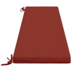 vidaXL Vankúš na lavičku SOEST 100% polyester Červená 180 x 40 x 5 cm – Obrázok 4