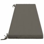 vidaXL Vankúš na lavičku SOEST 100% polyester Sivá 180 x 40 x 5 cm – Obrázok 4
