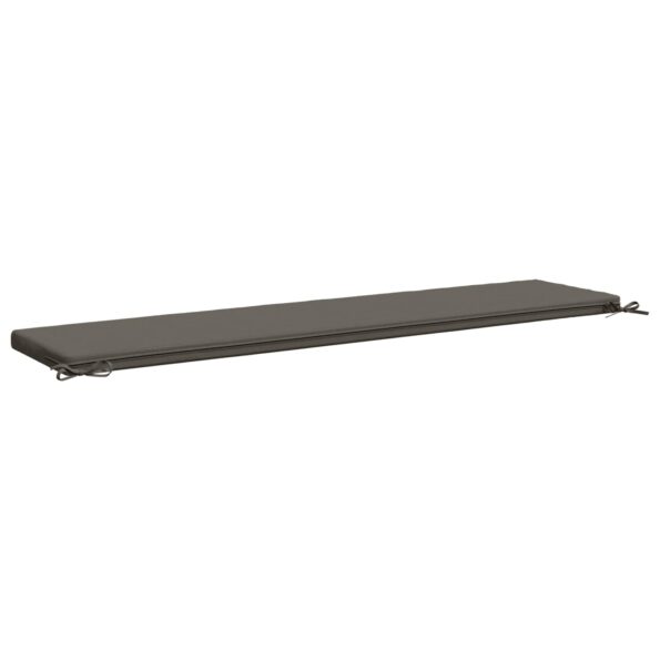 vidaXL Vankúš na lavičku SOEST 100% polyester Sivá 180 x 40 x 5 cm – Obrázok 5