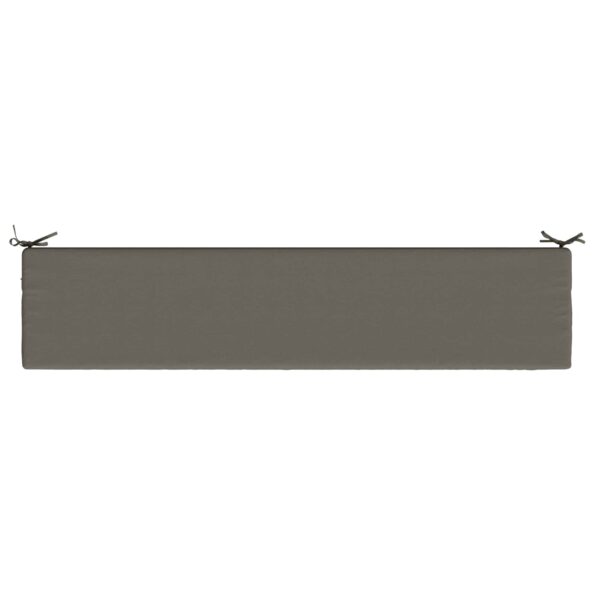 vidaXL Vankúš na lavičku SOEST 100% polyester Sivá 180 x 40 x 5 cm – Obrázok 6