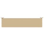 vidaXL Vankúš na lavičku SOEST 100% polyester Béžová 180 x 40 x 5 cm – Obrázok 6