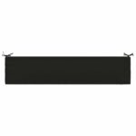 vidaXL Vankúš na lavičku SOEST 100% polyester Čierna 180 x 40 x 5 cm – Obrázok 6