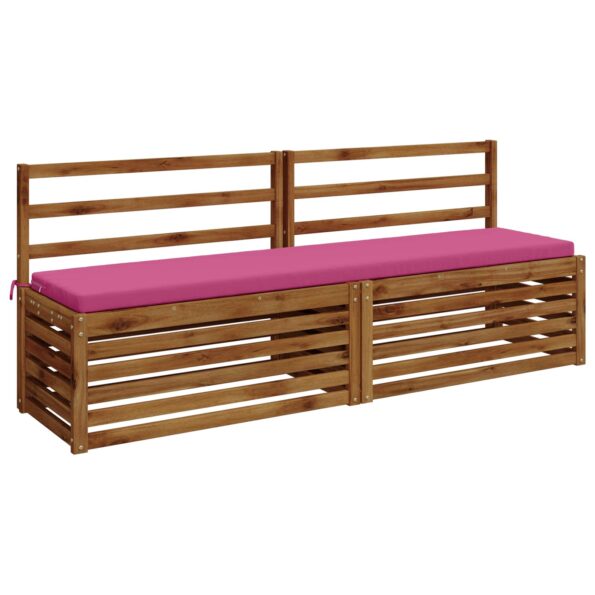vidaXL Vankúš na lavičku SOEST 100% polyester Ružová 180 x 40 x 5 cm – Obrázok 3