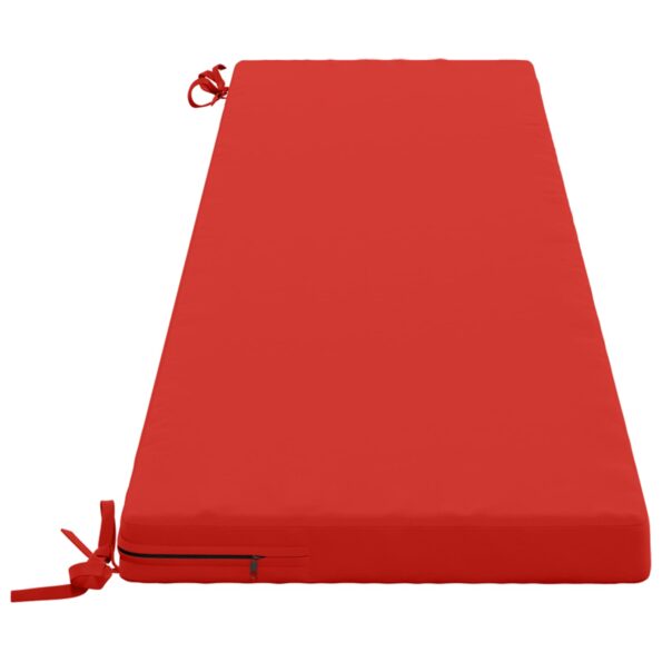 vidaXL Vankúš na lavičku SOEST 100% polyester Červená 180 x 40 x 5 cm – Obrázok 4