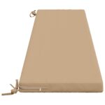 vidaXL Vankúš na lavičku SOEST 100% polyester Piesková 200 x 40 x 5 cm – Obrázok 4