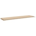 vidaXL Vankúš na lavičku SOEST 100% polyester Krémová 200 x 40 x 5 cm – Obrázok 5