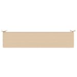 vidaXL Vankúš na lavičku SOEST 100% polyester Krémová 200 x 40 x 5 cm – Obrázok 6