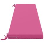 vidaXL Vankúš na lavičku SOEST 100% polyester Ružová 200 x 40 x 5 cm – Obrázok 4