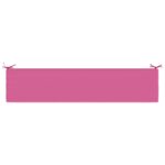 vidaXL Vankúš na lavičku SOEST 100% polyester Ružová 200 x 40 x 5 cm – Obrázok 6
