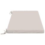 vidaXL Vankúš na lavičku SOEST 100% polyester Biela 110 x 50 x 5 cm – Obrázok 4