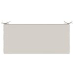 vidaXL Vankúš na lavičku SOEST 100% polyester Biela 110 x 50 x 5 cm – Obrázok 6