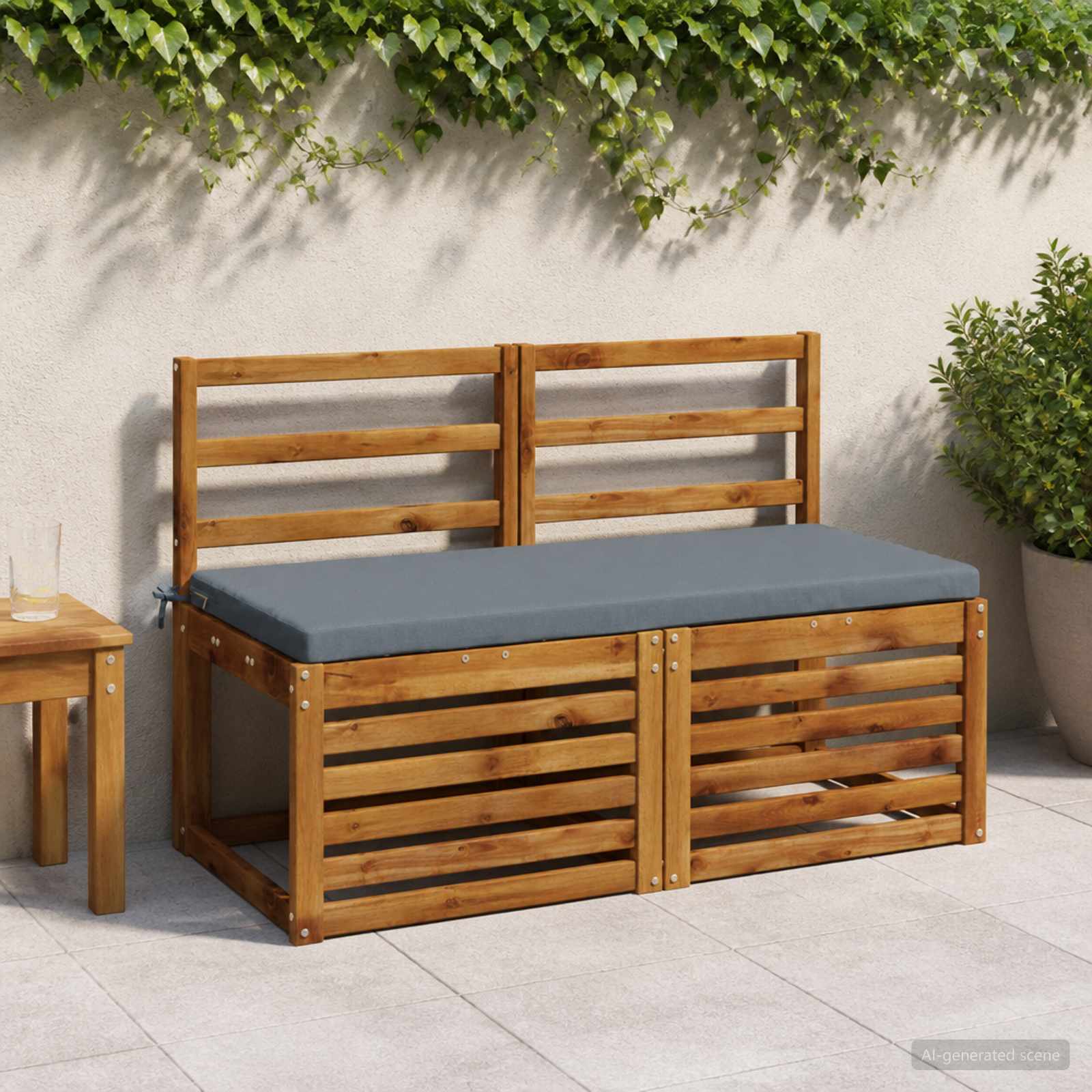949264_1.jpg vidaXL Vankúš na lavičku SOEST 100% polyester Modrá 110 x 50 x 5 cm – Obrázok 1