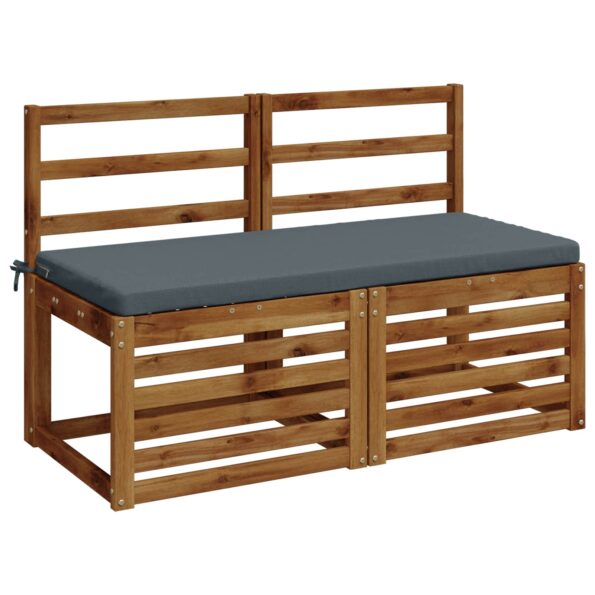 vidaXL Vankúš na lavičku SOEST 100% polyester Modrá 110 x 50 x 5 cm – Obrázok 3