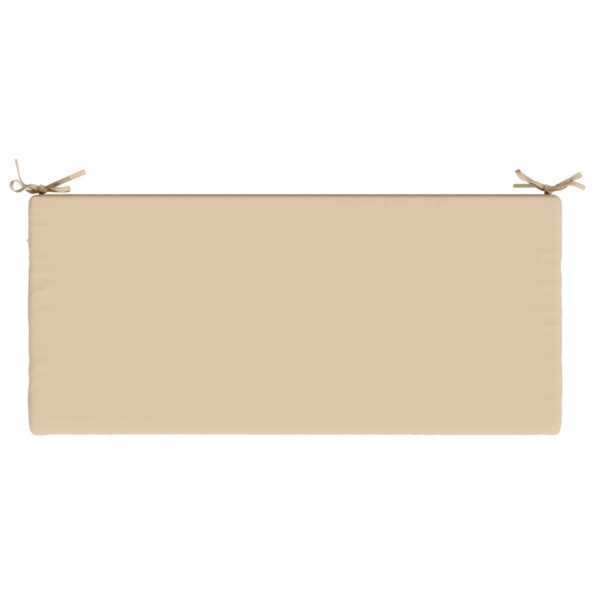 vidaXL Vankúš na lavičku SOEST 100% polyester Krémová 110 x 50 x 5 cm – Obrázok 6