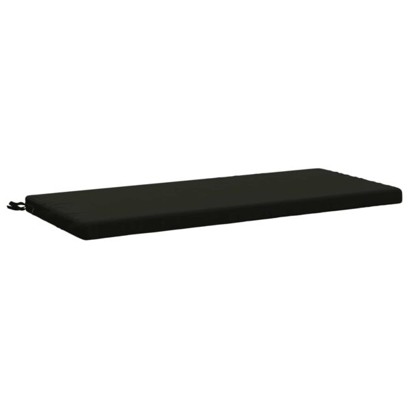 vidaXL Vankúš na lavičku SOEST 100% polyester Čierna 110 x 50 x 5 cm – Obrázok 2
