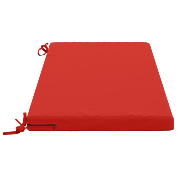vidaXL Vankúš na lavičku SOEST 100% polyester Červená 110 x 50 x 5 cm – Obrázok 4