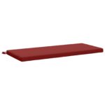vidaXL Vankúš na lavičku SOEST 100% polyester Víno červené – Obrázok 2