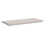 vidaXL Vankúš na lavičku SOEST 100% polyester Biela 120 x 50 x 5 cm – Obrázok 2