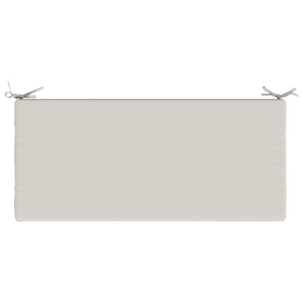 vidaXL Vankúš na lavičku SOEST 100% polyester Biela 120 x 50 x 5 cm – Obrázok 6