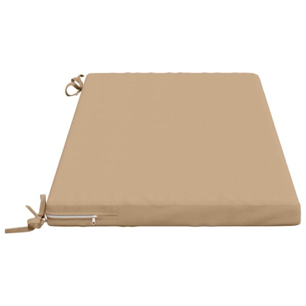 vidaXL Vankúš na lavičku SOEST 100% polyester Piesková 120 x 50 x 5 cm – Obrázok 4