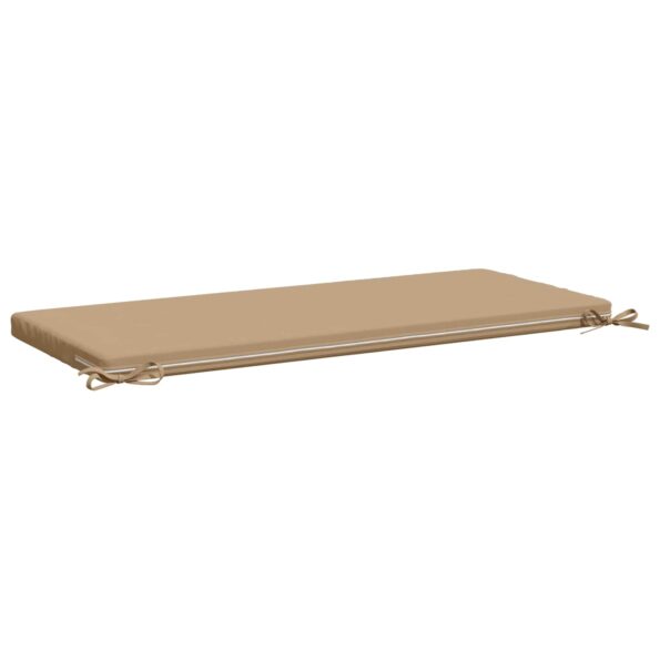 vidaXL Vankúš na lavičku SOEST 100% polyester Piesková 120 x 50 x 5 cm – Obrázok 5