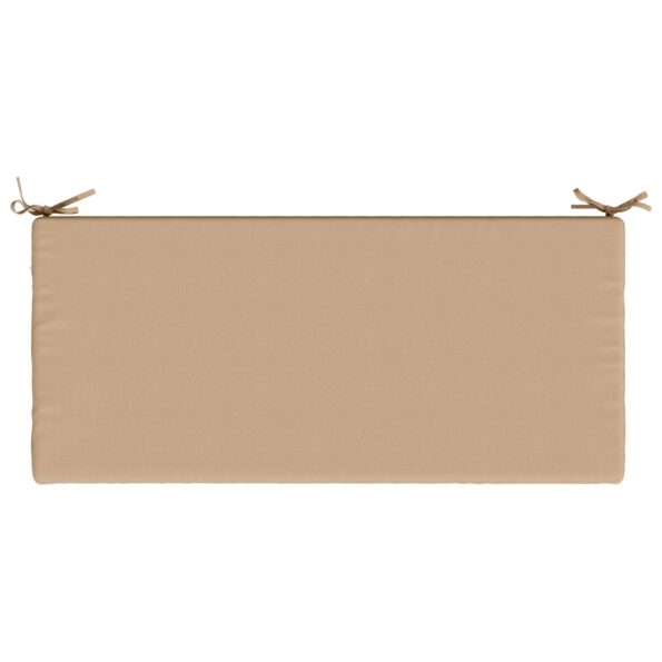 vidaXL Vankúš na lavičku SOEST 100% polyester Piesková 120 x 50 x 5 cm – Obrázok 6