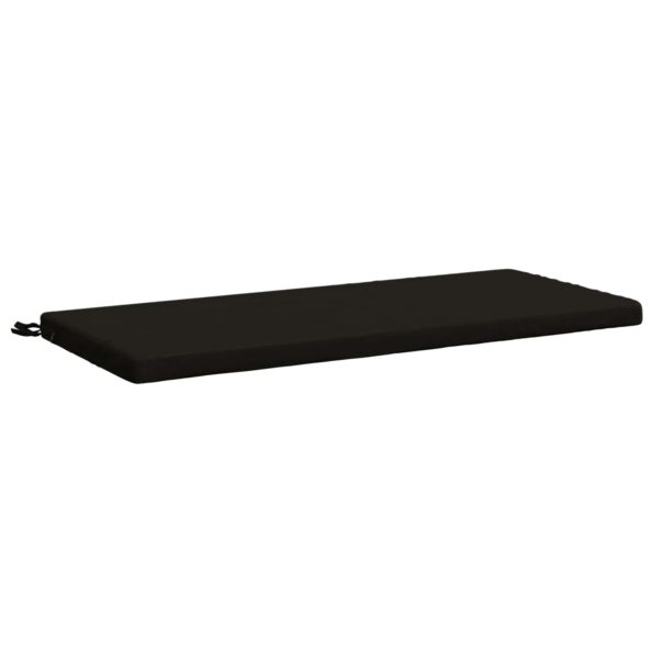 vidaXL Vankúš na lavičku SOEST 100% polyester Čierna 120 x 50 x 5 cm – Obrázok 2