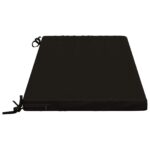 vidaXL Vankúš na lavičku SOEST 100% polyester Čierna 120 x 50 x 5 cm – Obrázok 4