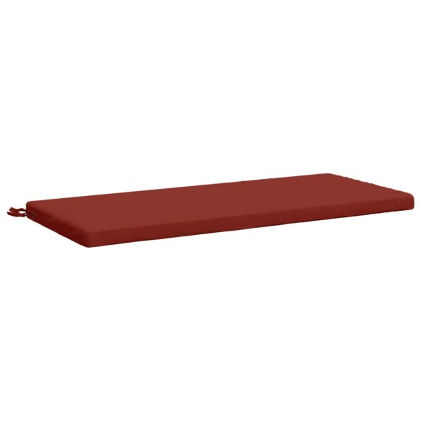 vidaXL Vankúš na lavičku SOEST 100% polyester Červená 120 x 50 x 5 cm – Obrázok 2