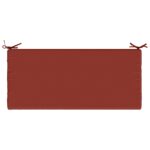 vidaXL Vankúš na lavičku SOEST 100% polyester Červená 120 x 50 x 5 cm – Obrázok 6
