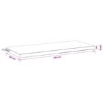 vidaXL Vankúš na lavičku SOEST 100% polyester Červená 120 x 50 x 5 cm – Obrázok 9