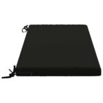 vidaXL Vankúš na lavičku SOEST 100% polyester Čierna 120 x 50 x 5 cm – Obrázok 4