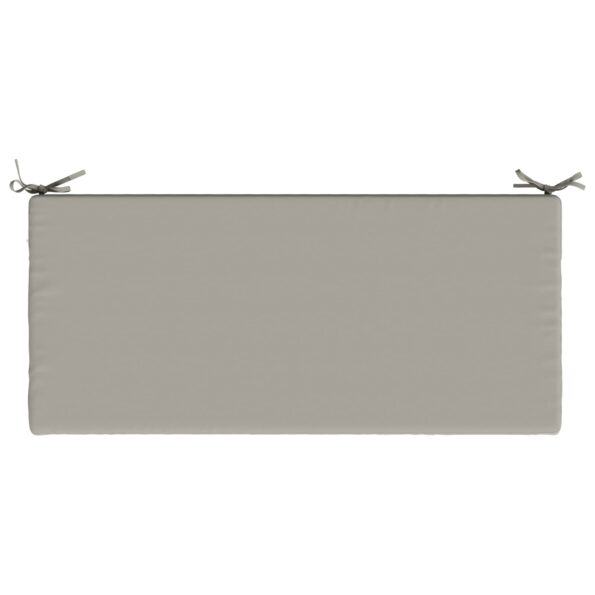 vidaXL Vankúš na lavičku SOEST 100% polyester Sivá 120 x 50 x 5 cm – Obrázok 6