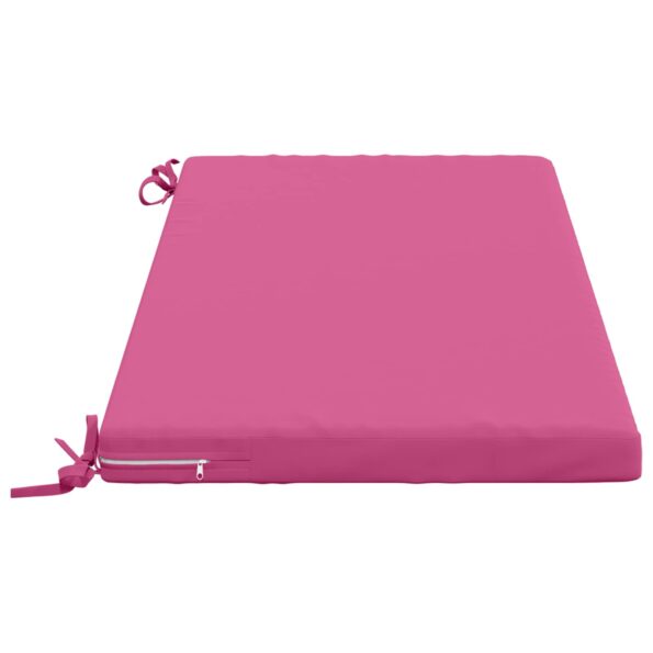 vidaXL Vankúš na lavičku SOEST 100% polyester Ružová 120 x 50 x 5 cm – Obrázok 4