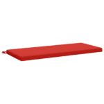 vidaXL Vankúš na lavičku SOEST 100% polyester Červená 120 x 50 x 5 cm – Obrázok 2