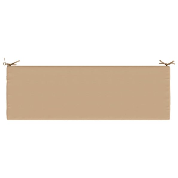 vidaXL Vankúš na lavičku SOEST 100% polyester Piesková 140 x 50 x 5 cm – Obrázok 6