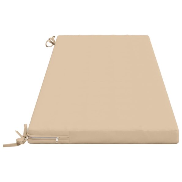 vidaXL Vankúš na lavičku SOEST 100% polyester Krémová 140 x 50 x 5 cm – Obrázok 4