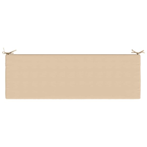 vidaXL Vankúš na lavičku SOEST 100% polyester Krémová 140 x 50 x 5 cm – Obrázok 6
