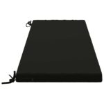 vidaXL Vankúš na lavičku SOEST 100% polyester Čierna 140 x 50 x 5 cm – Obrázok 4