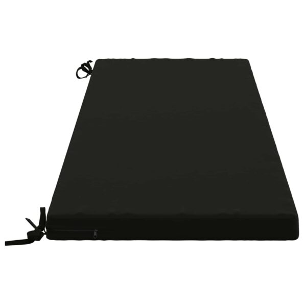 vidaXL Vankúš na lavičku SOEST 100% polyester Čierna 140 x 50 x 5 cm – Obrázok 4