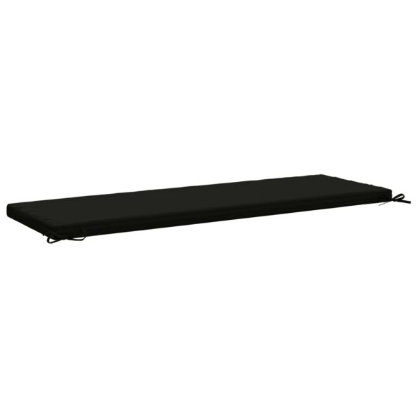 vidaXL Vankúš na lavičku SOEST 100% polyester Čierna 140 x 50 x 5 cm – Obrázok 5