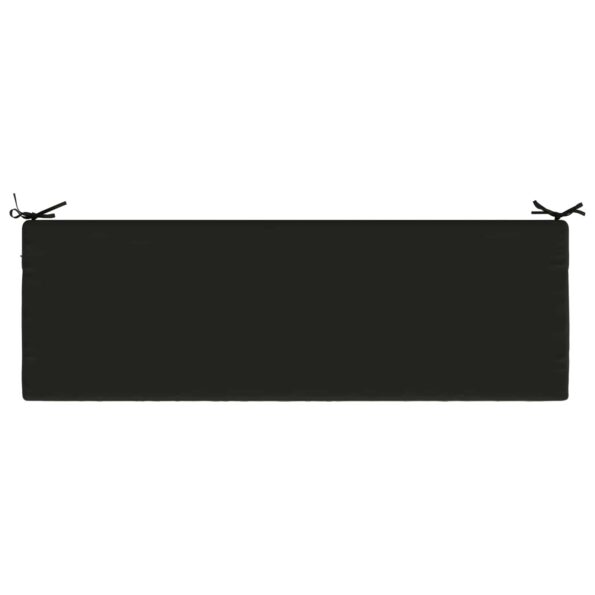 vidaXL Vankúš na lavičku SOEST 100% polyester Čierna 140 x 50 x 5 cm – Obrázok 6