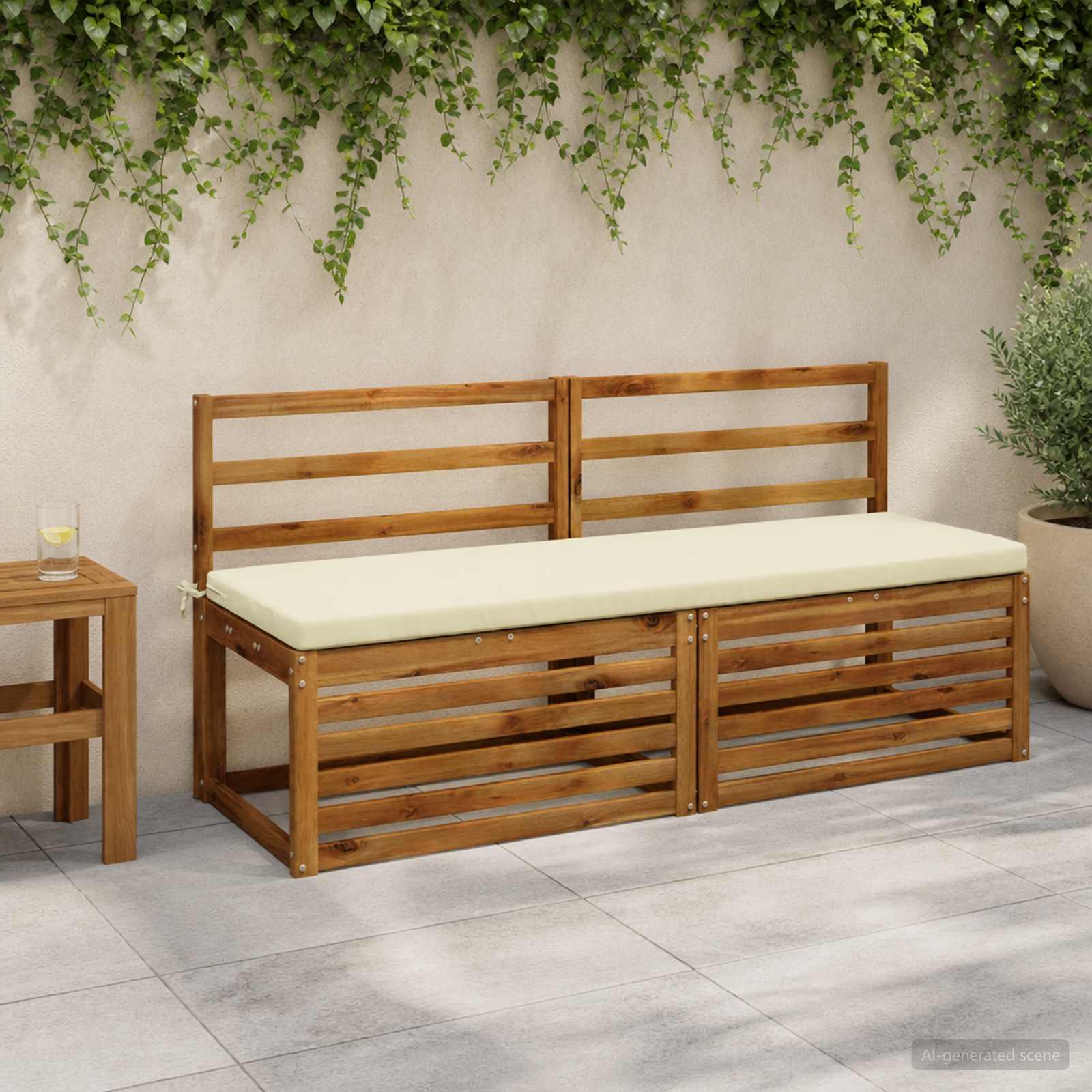 949404_1.jpg vidaXL Vankúš na lavičku SOEST 100% polyester Krémová 140 x 50 x 5 cm – Obrázok 1