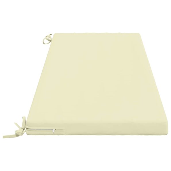 vidaXL Vankúš na lavičku SOEST 100% polyester Krémová 140 x 50 x 5 cm – Obrázok 4