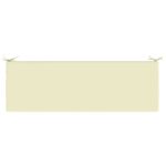vidaXL Vankúš na lavičku SOEST 100% polyester Krémová 140 x 50 x 5 cm – Obrázok 6