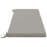 vidaXL Vankúš na lavičku SOEST 100% polyester Sivá 140 x 50 x 5 cm – Obrázok 4