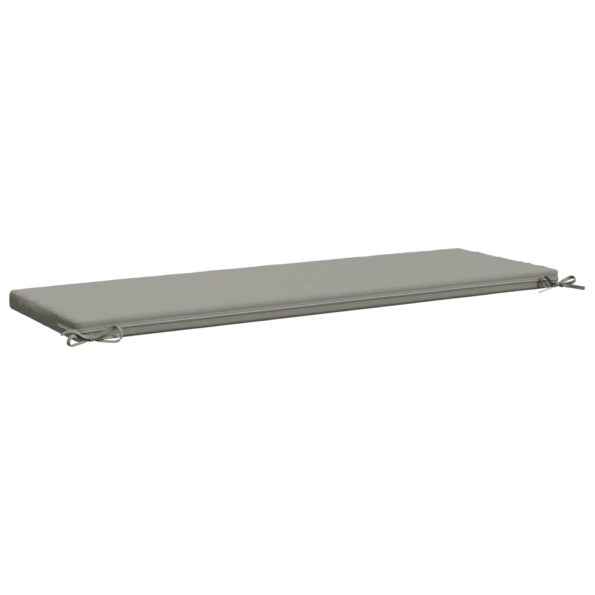 vidaXL Vankúš na lavičku SOEST 100% polyester Sivá 140 x 50 x 5 cm – Obrázok 5